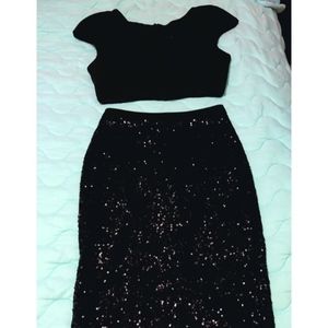 Black Two piece